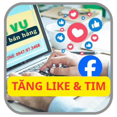 Tăng like & Tim bài đăng facebook